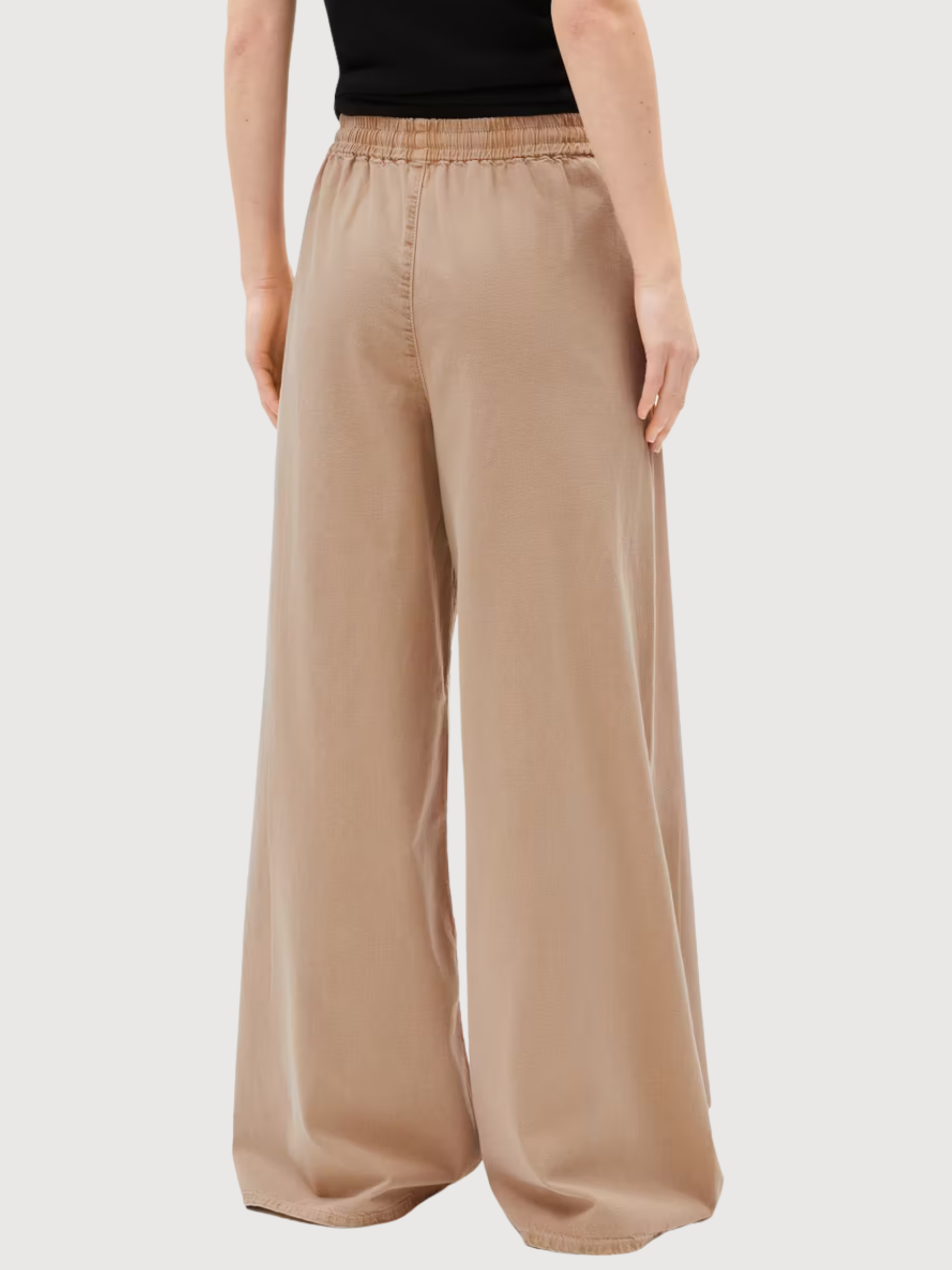 Hose Kelaani Beige Frau Baumwolle | Bewaffnete Engel