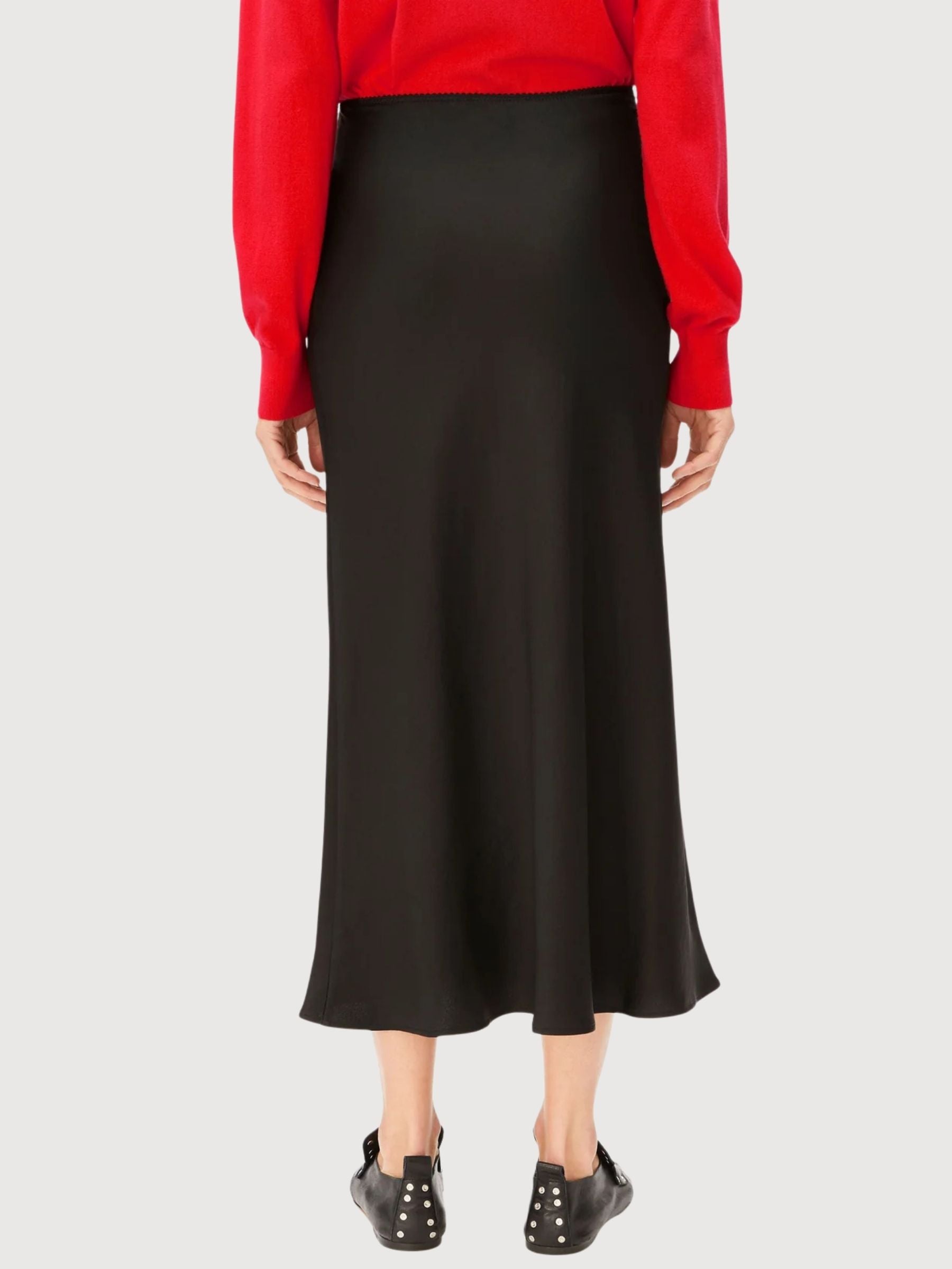 Satin slip Skirt Lenovaa Black | Armedangels