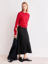 Satin slip Skirt Lenovaa Black | Armedangels