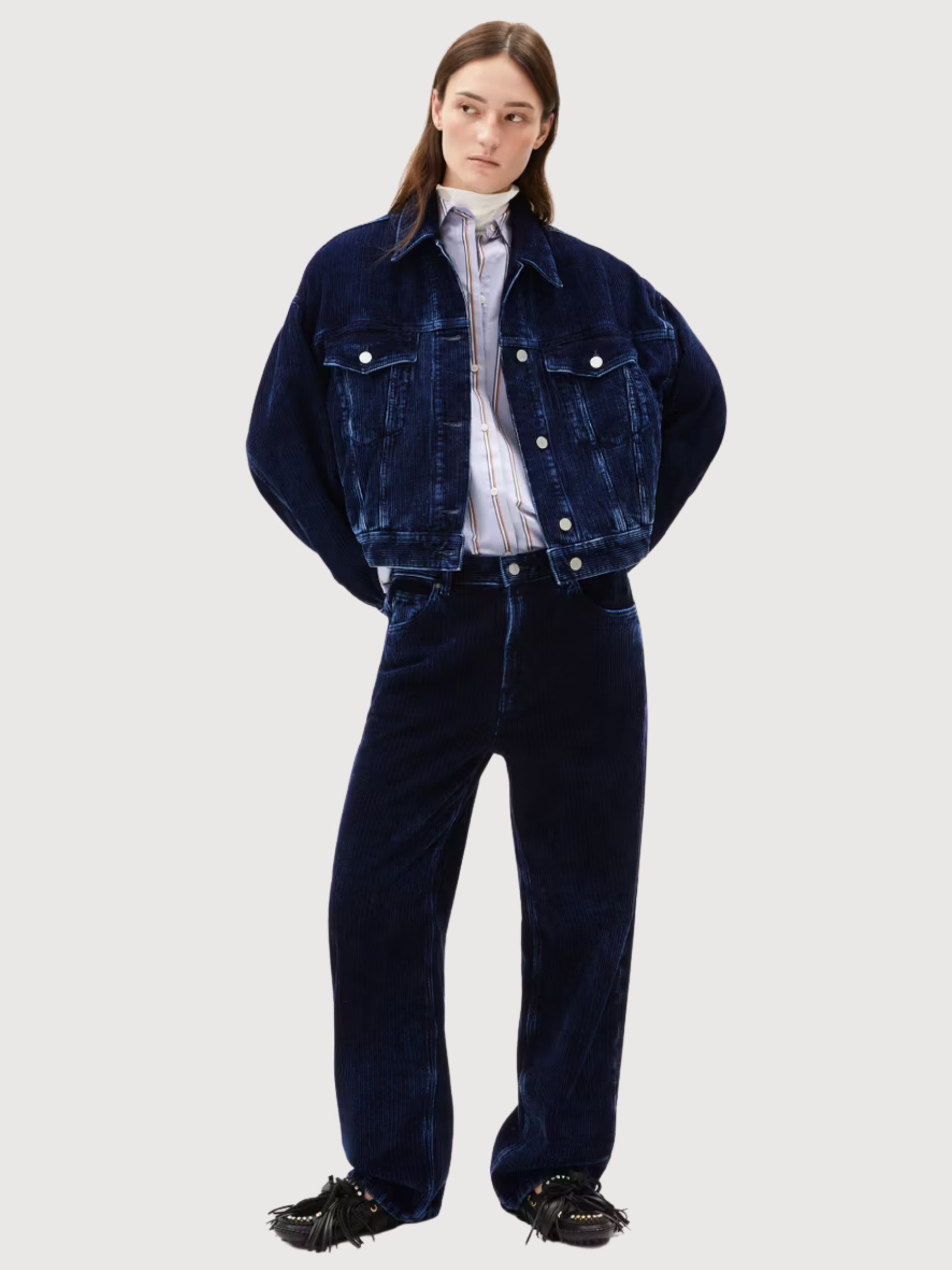 Giacca di jeans in cotone blu paasithe | ARMEDANGELS