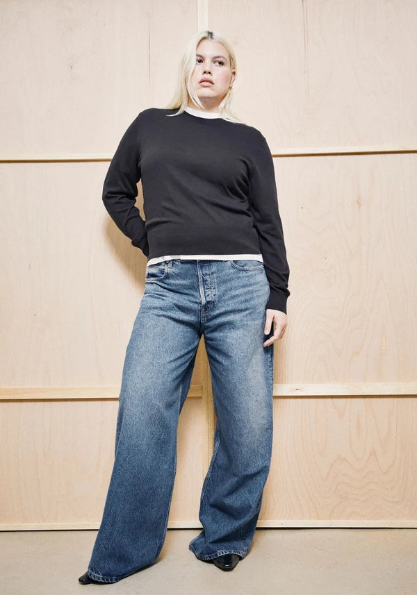 Fine Knit Sweater Dark Steel | ARMEDANGELS