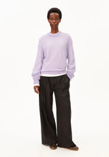 Mohair Blend Knit Sweater Moonlit Lilac | ARMEDANGELS