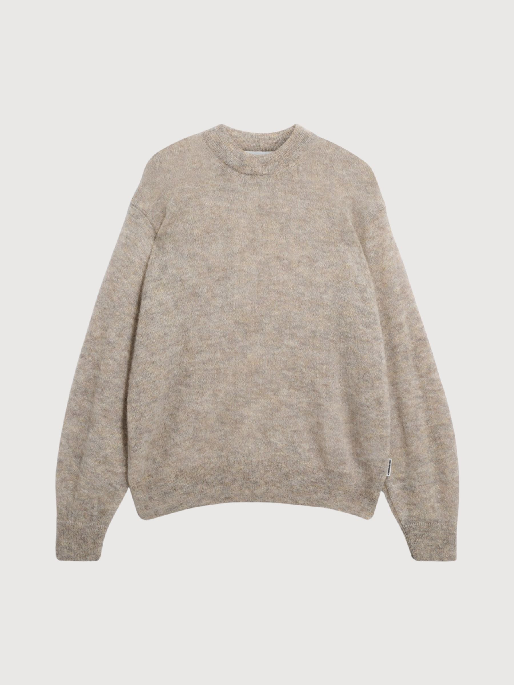 Mohair Blend Knit Sweater Honey Melange | ARMEDANGELS