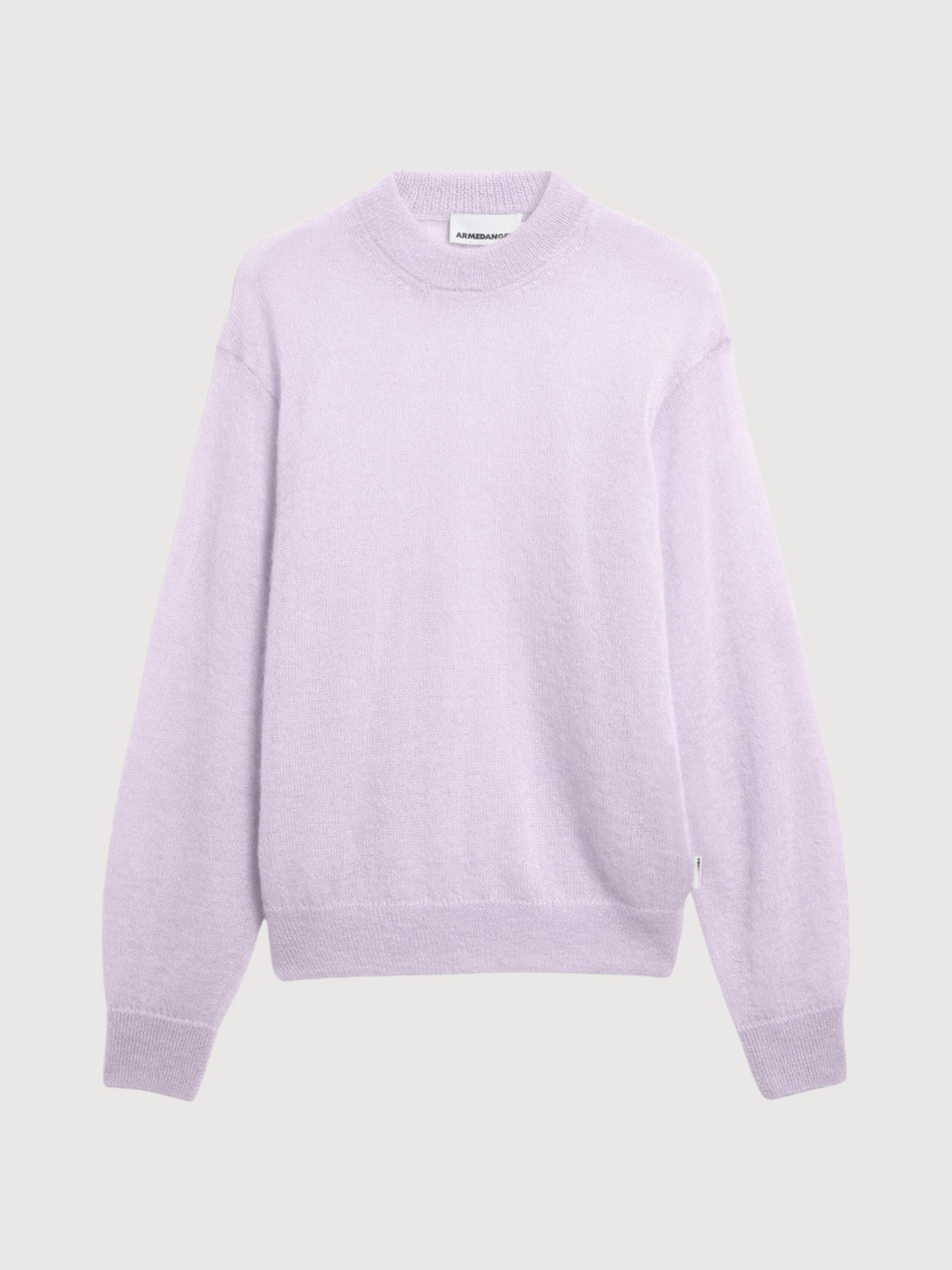 Mohair Blend Knit Sweater Moonlit Lilac | ARMEDANGELS