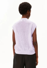Mohair Blend Knit Vest Moonlit Lilac | ARMEDANGELS