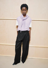Mohair Blend Knit Vest Moonlit Lilac | ARMEDANGELS