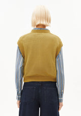 Mohair Blend Knit Vest Mosslace | ARMEDANGELS