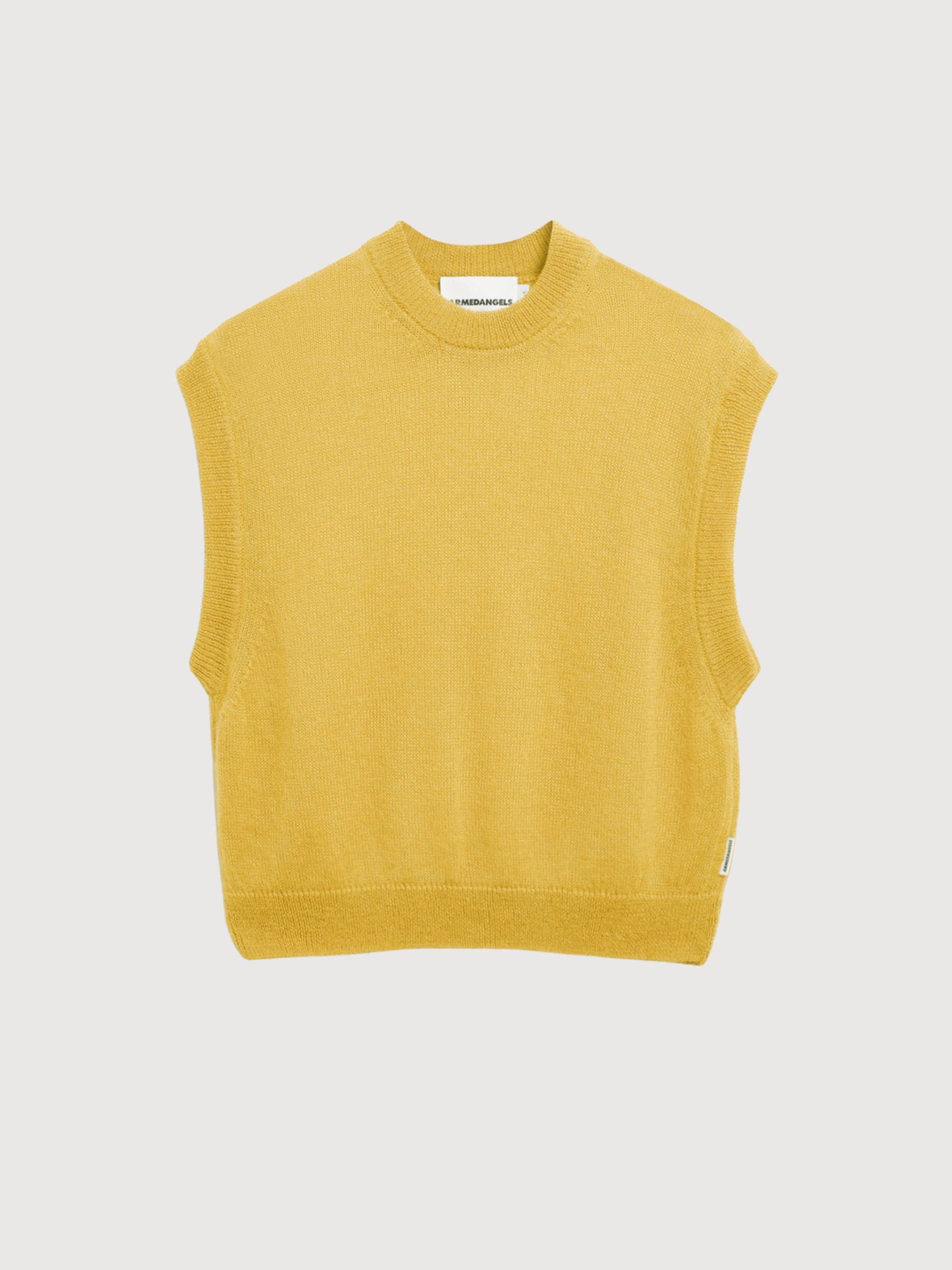Mohair Blend Knit Vest Mosslace | ARMEDANGELS