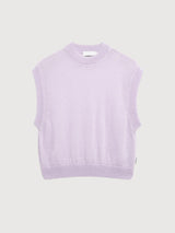 Mohair Blend Knit Vest Moonlit Lilac | ARMEDANGELS