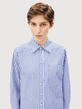 Shirt Stripe Loose Morning Sky| Armedangels