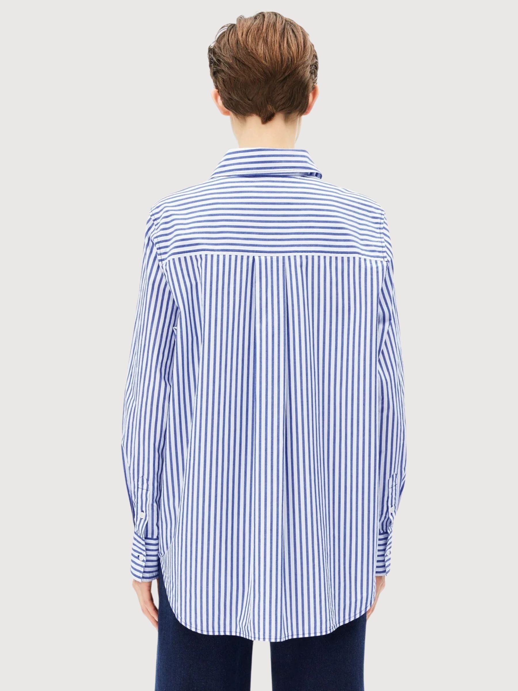 Shirt Stripe Loose Morning Sky | Armedangels