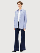 Shirt Stripe Loose Morning Sky| Armedangels