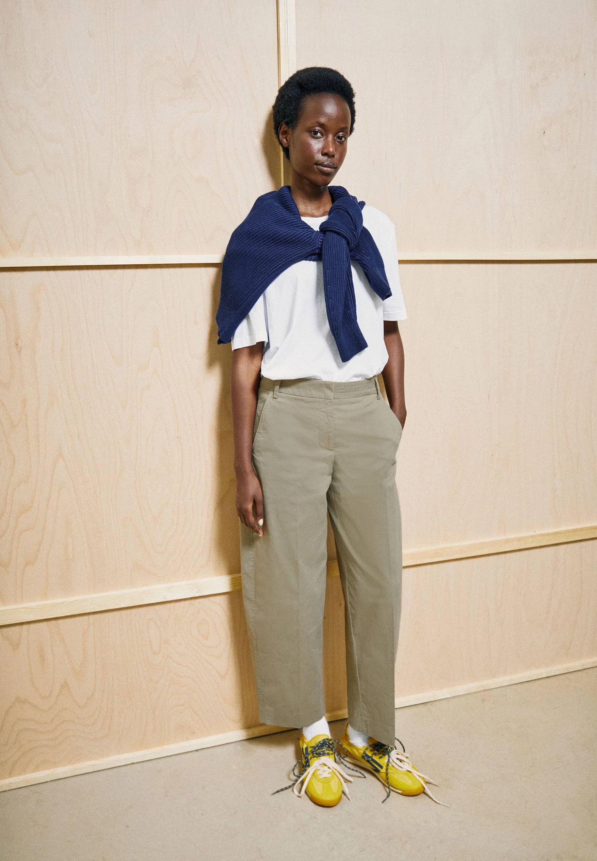 Barrel Leg Twill Pant Light Sage | ARMEDANGELS