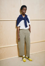 Barrel Leg Twill Pant Light Sage | ARMEDANGELS