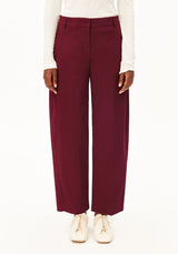 Barrel Leg Twill Pant Velvet Red | ARMEDANGELS