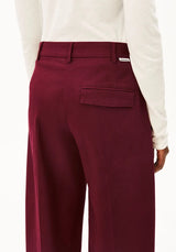 Barrel Leg Twill Pant Velvet Red | ARMEDANGELS