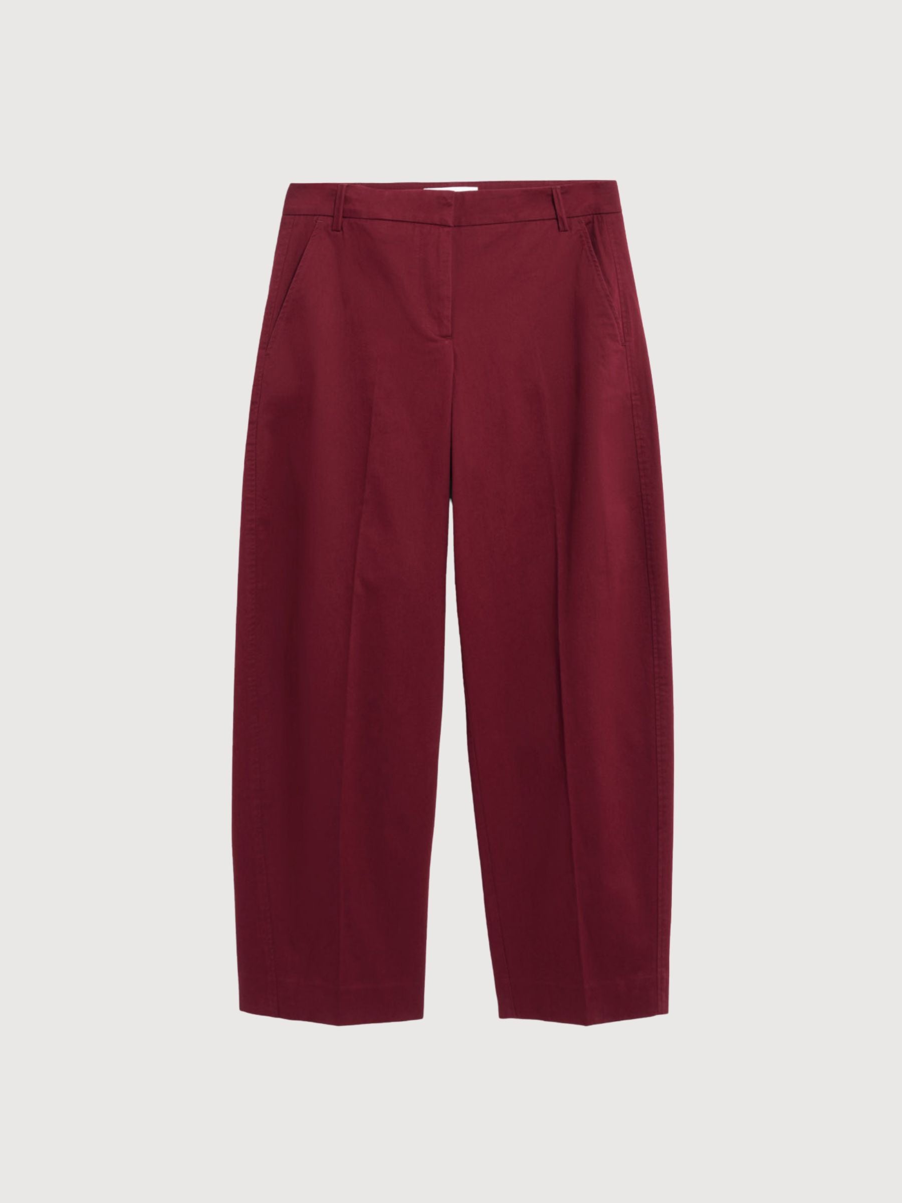 Barrel Leg Twill Pant Velvet Red | ARMEDANGELS