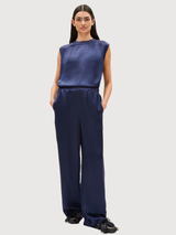 Trouser Jonvaalie Dark Blue Woman | Armedangels