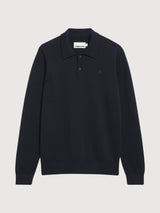 Knit Longsleeve Poloshirt Black | ARMEDANGELS