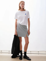 T-Shirt Lualaa Embro Woman White | Armedangels