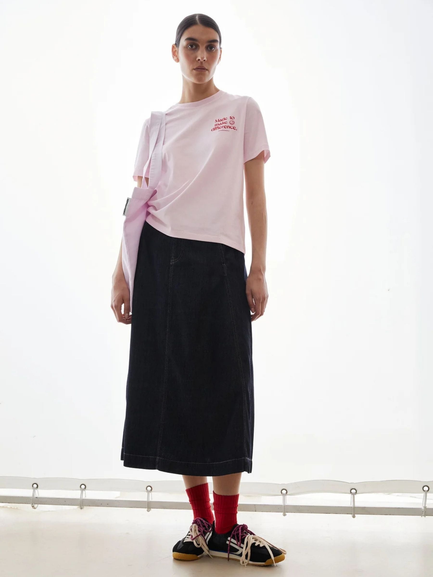 Maglietta Lualaa Embro Pink Mist | Armedangels