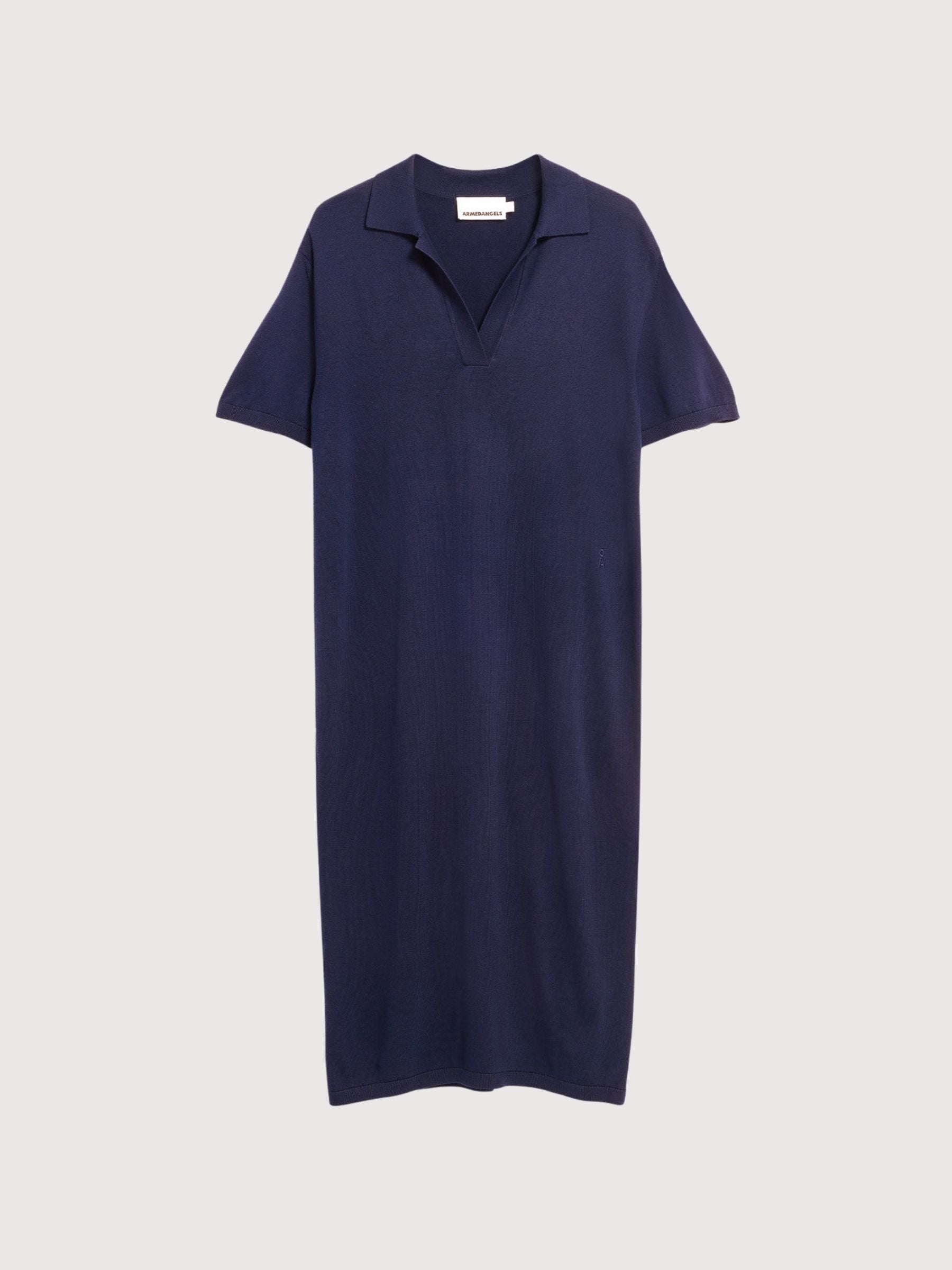 Abito in maglia polo fine blu navy | Armedangels