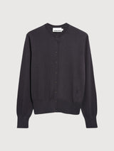 Fine Knit Cardigan Dark Steel | ARMEDANGELS