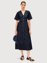 Dress Belted Denim Midi | Armedangels