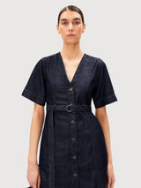 Dress Belted Denim Midi | Armedangels