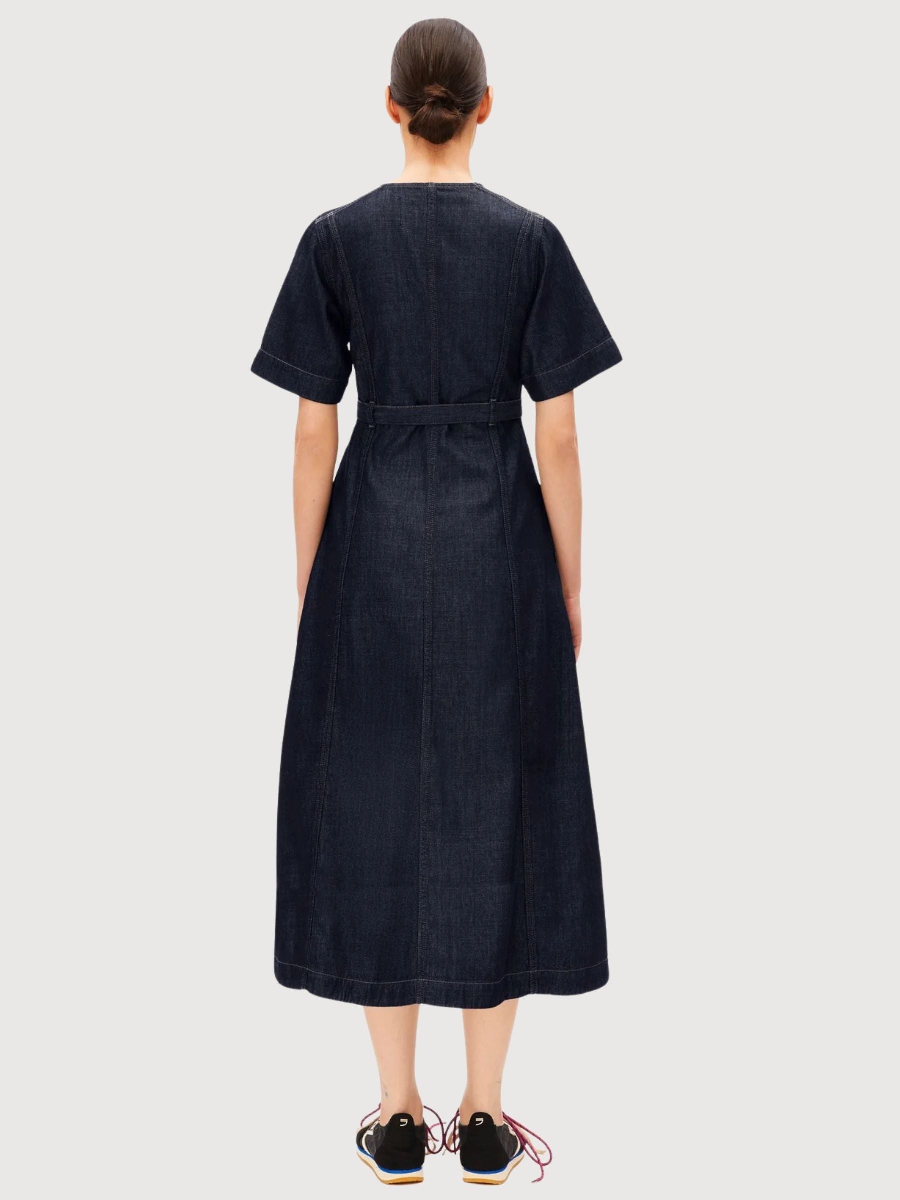 Dress Belted Denim Midi | Armedangels
