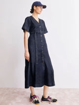 Dress Belted Denim Midi | Armedangels