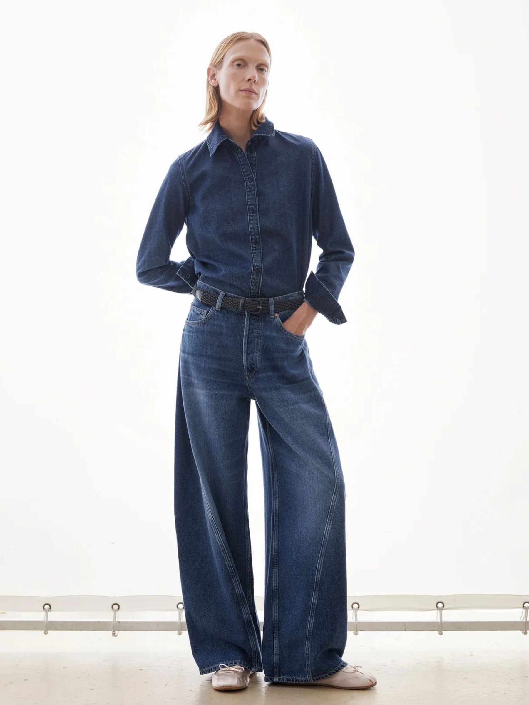 Denim Blouse Aurelaa Eau | Armedangels
