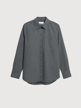 Camicia ampia in popeline Space Steel | Armedangels