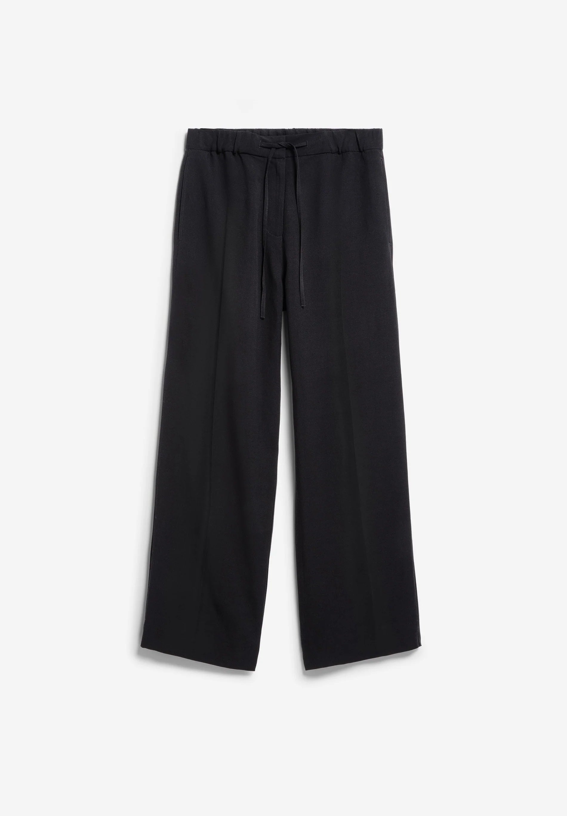 Leinenmischgewebe Straight Leg Hose Schwarz | Armedangels