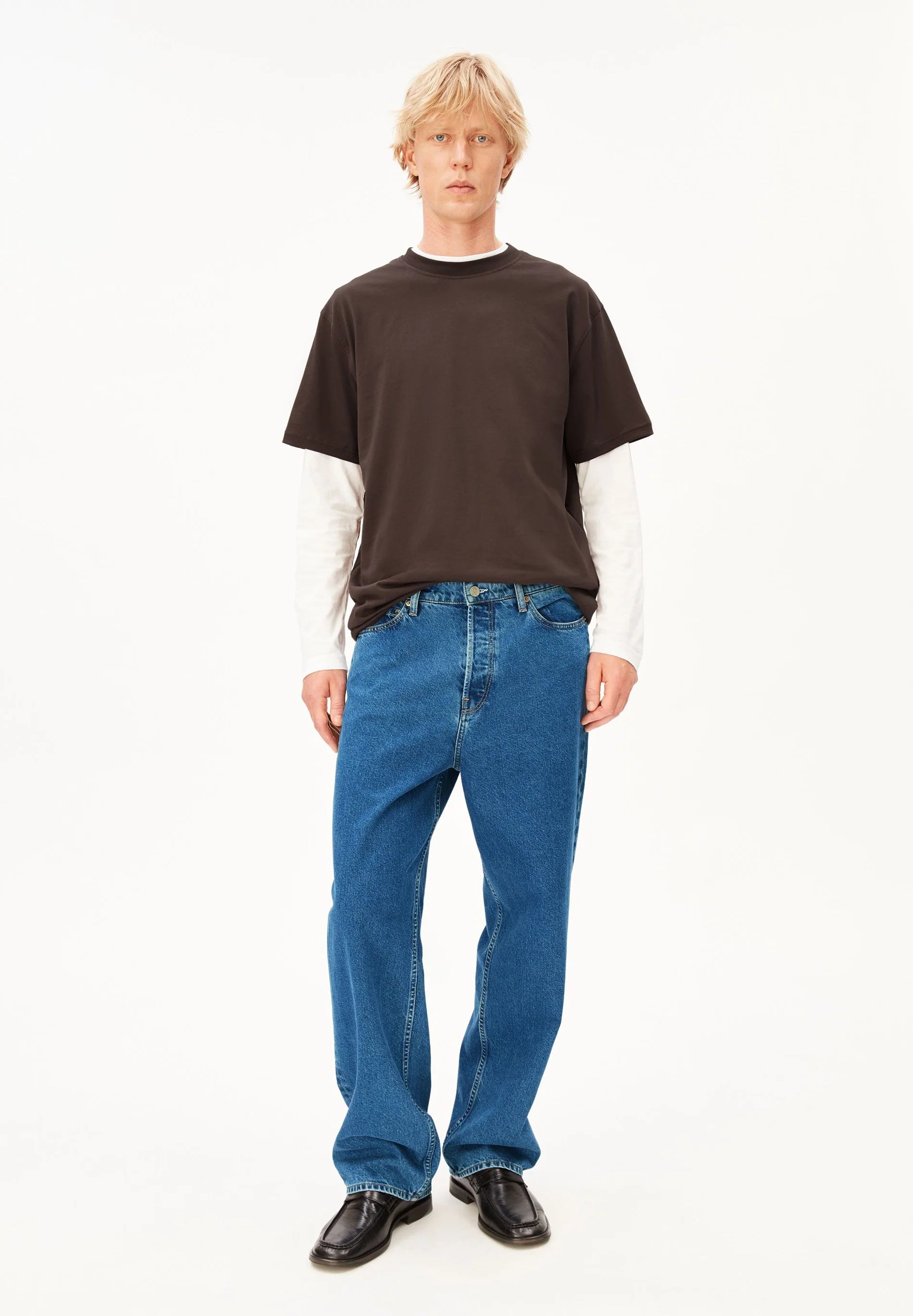 Maarkos Mid Weight T-Shirt Claystone | ARMEDANGELS
