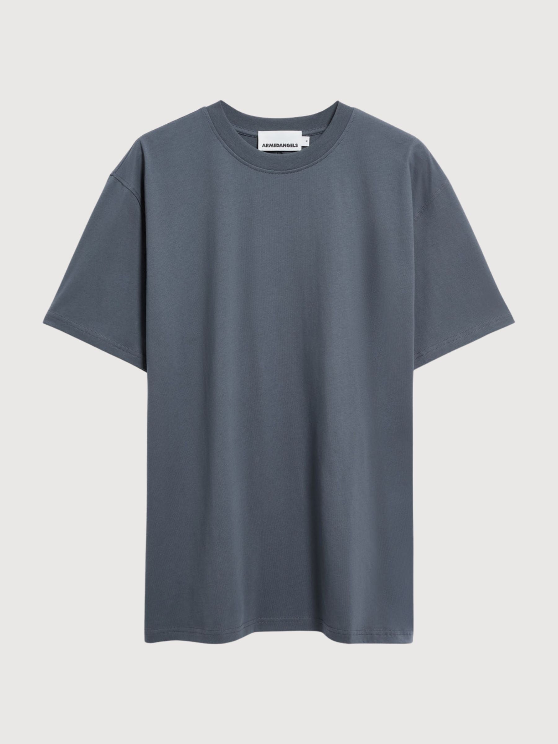 Maarkos Mid Weight T-Shirt Moonshadow | ARMEDANGELS