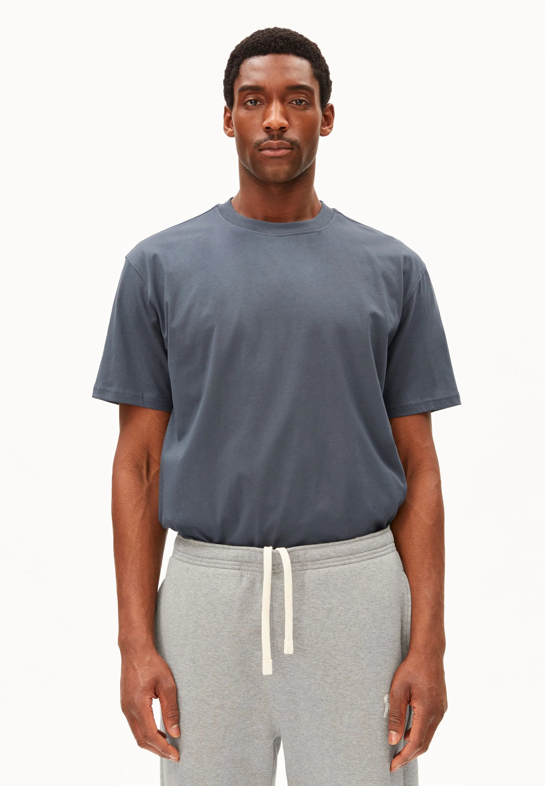 Maarkos Mid Weight T-Shirt Moonshadow | ARMEDANGELS