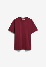 Maarkos Mid Weight T-Shirt Velvet Red | ARMEDANGELS