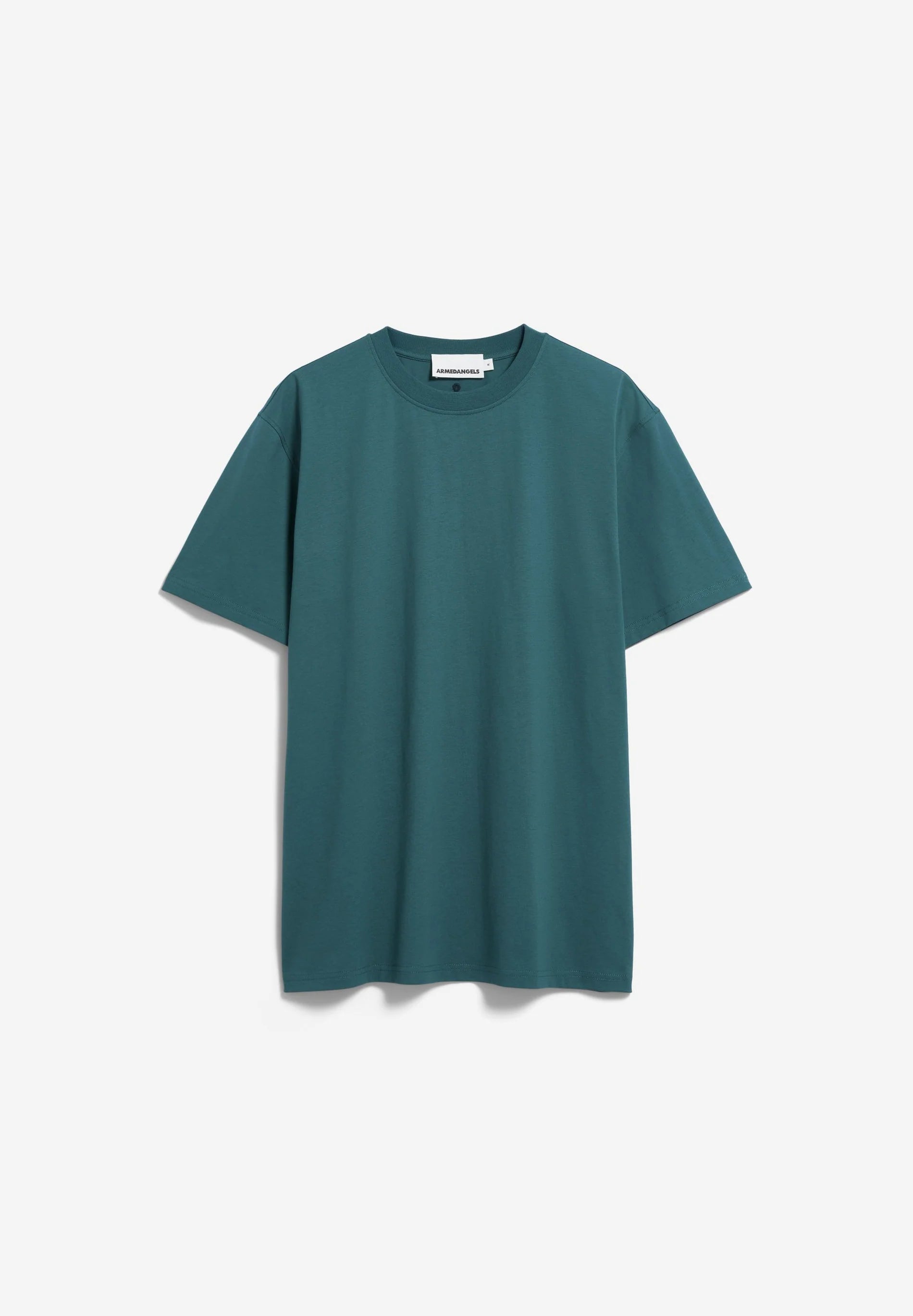 Maarkos Mid Weight T-Shirt Petrol Velvet | ARMEDANGELS
