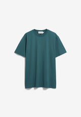 Maarkos Mid Weight T-Shirt Petrol Velvet | ARMEDANGELS