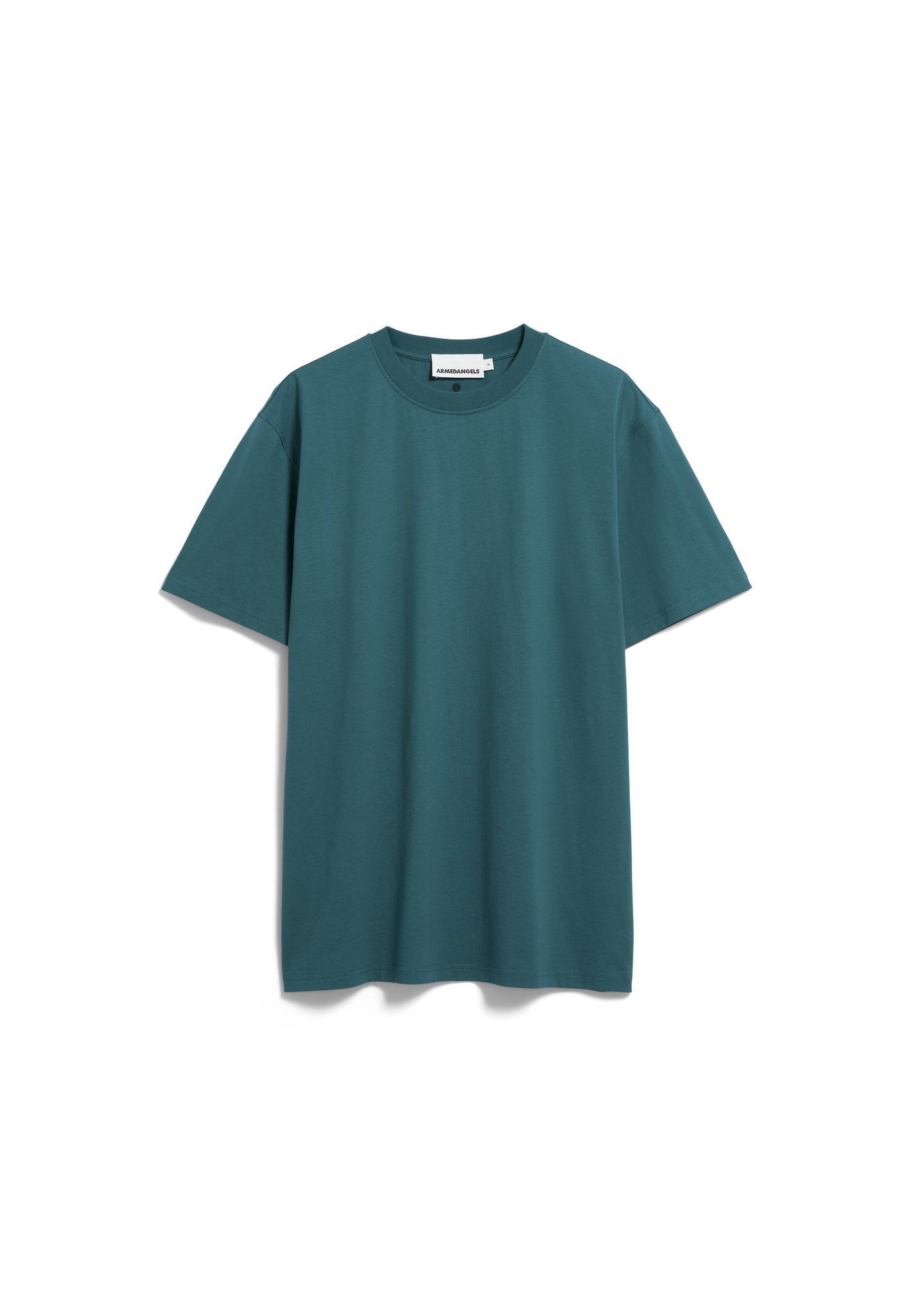 Maarkos Mid Weight T-Shirt Petrol Velvet | ARMEDANGELS