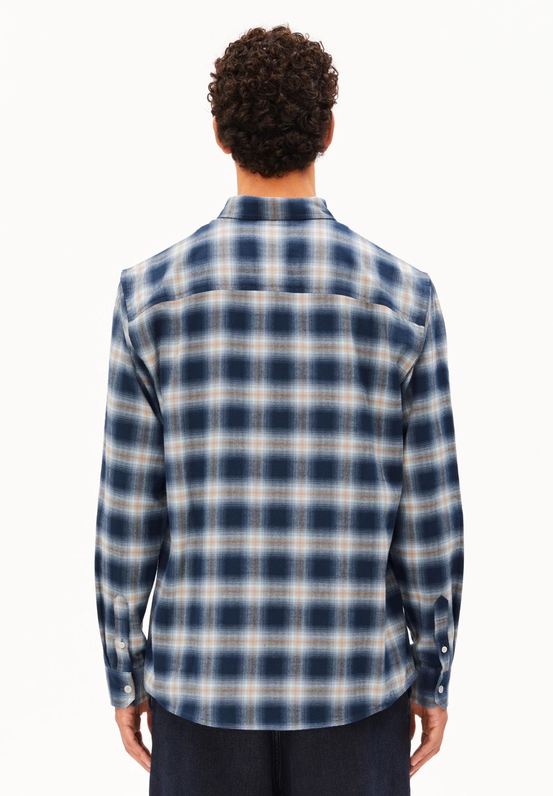 Check Longsleeve Shirt Tinted Navy | ARMEDANGELS