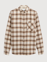 Cotton Check Longsleeve Shirt Honey Reed | ARMEDANGELS