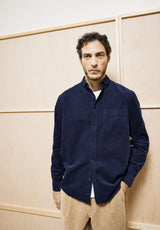 Corduroy Longsleeve Shirt Tinted Navy | ARMEDANGELS