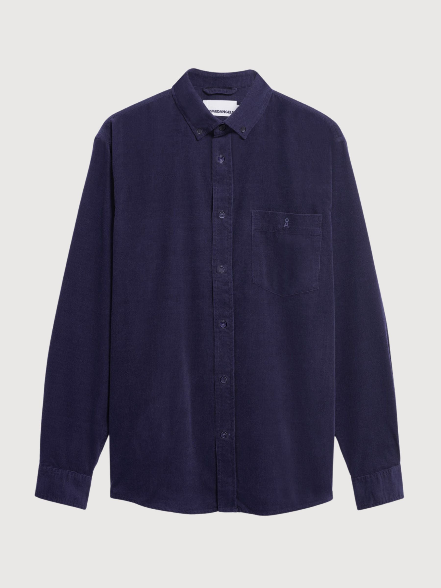Corduroy Longsleeve Shirt Tinted Navy | ARMEDANGELS