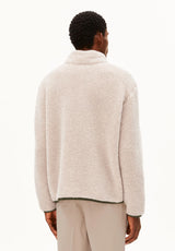 Wool Blend Fleece Jacket Honey Melange | ARMEDANGELS