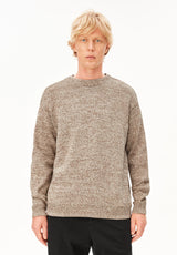 Mouline Knit Sweater Ambrewood Oatmilk | ARMEDANGELS