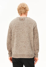 Mouline Knit Sweater Ambrewood Oatmilk | ARMEDANGELS