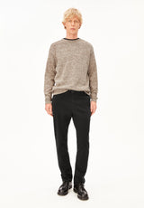 Mouline Knit Sweater Ambrewood Oatmilk | ARMEDANGELS