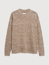 Mouline Knit Sweater Ambrewood Oatmilk | ARMEDANGELS